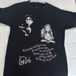 The Corpse Bride Graphic Tee - Black. 100% Cotton.